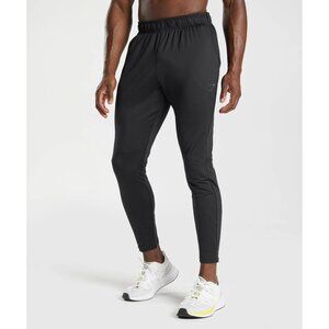 Gymshark Mens Sport Joggers Size S Black Recycled Polyester/Elastane Athletic